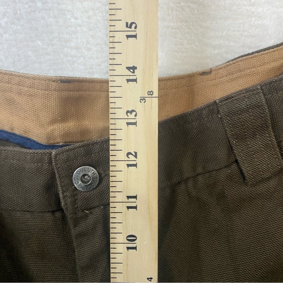 Duluth Trading Co Flex Fire Hose Cargo Pants Brown Canvas Relaxed Fit Mens 44x33 - Picture 9 of 9
